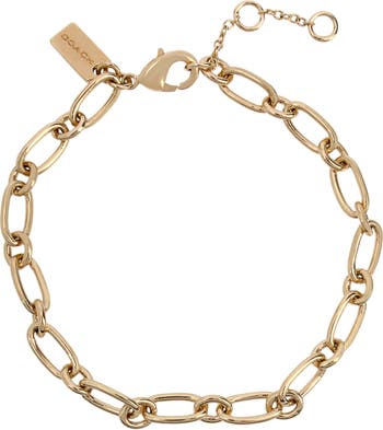 COACH®  Mini Handbag Charm Chain Link Bracelet