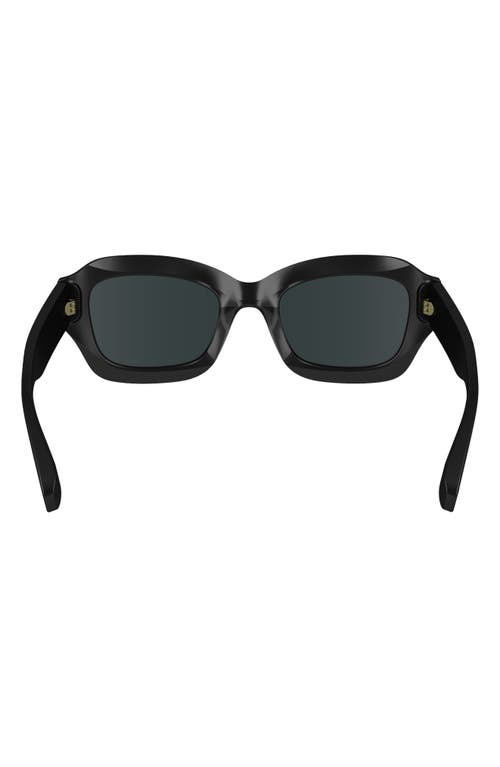 Longchamp Heritage 50mm Cat Eye Sunglasses In Black