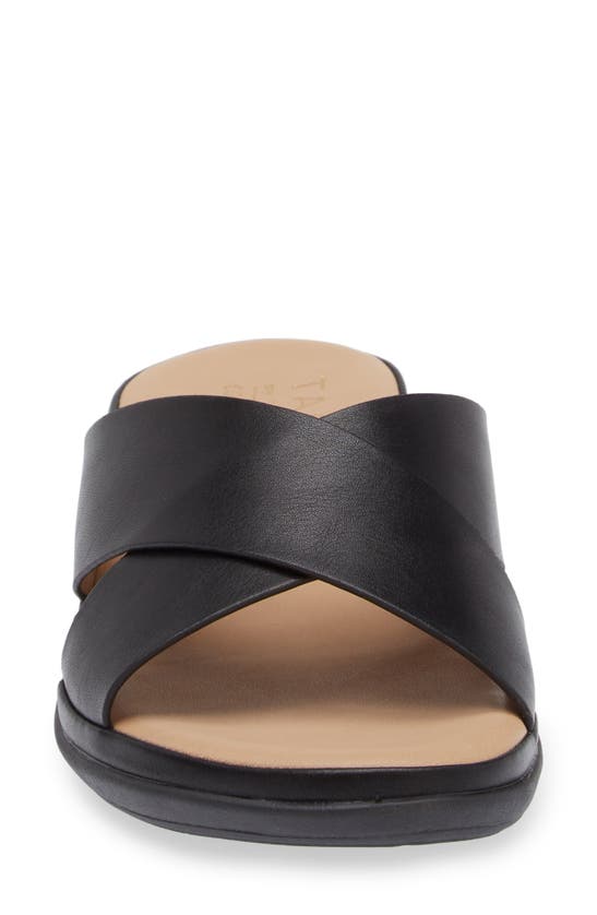 Shop Taryn Rose Crisscross Slide Sandal In Black