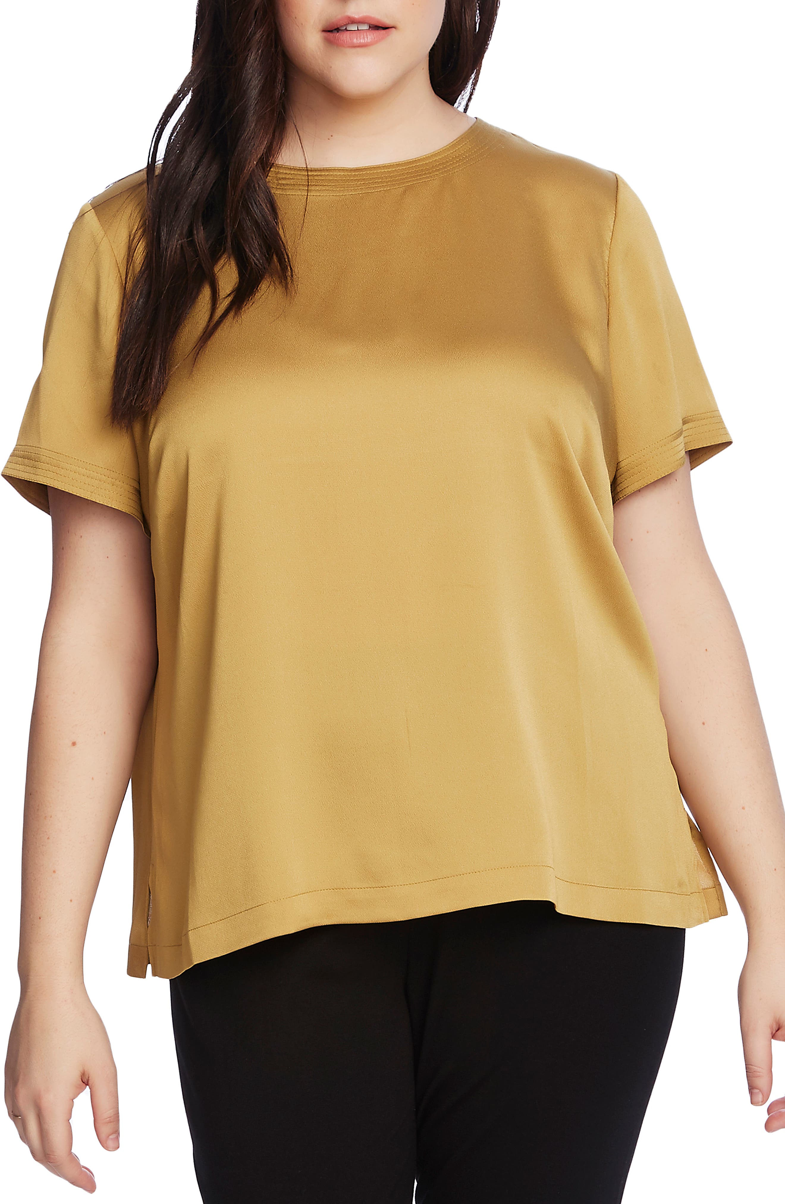 vince camuto satin blouse