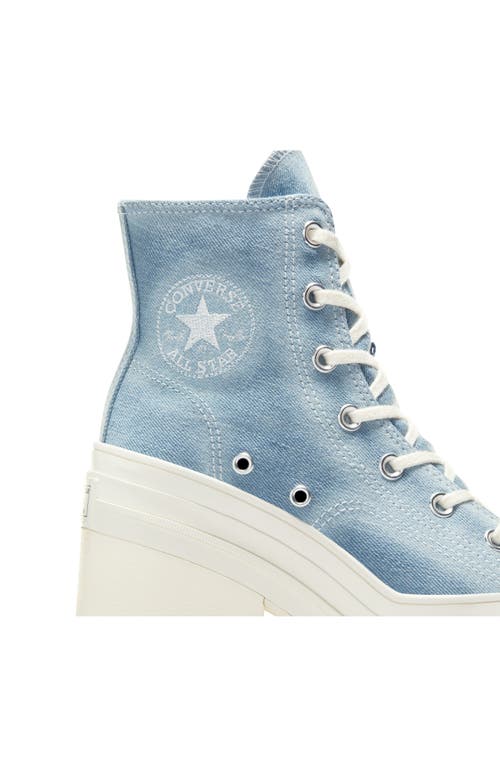 Shop Converse Chuck 70 De Luxe Block Heel Sneaker In Navy/egret/egret