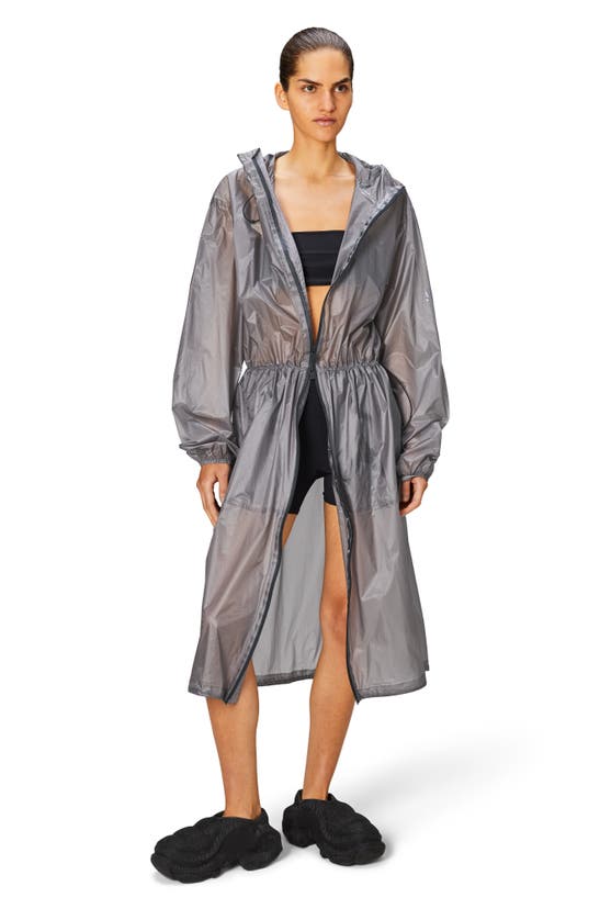 Shop Rains Norton Waterproof Hooded Raincoat In Flint