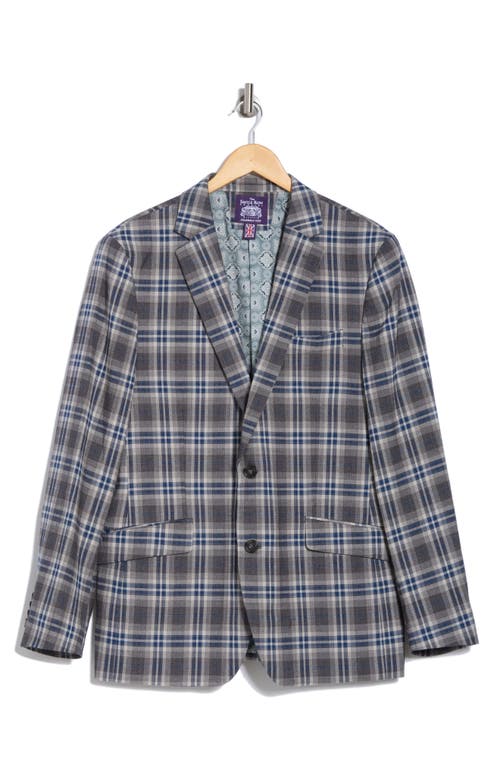 Savile Row Co Plaid Sport Coat In Grey