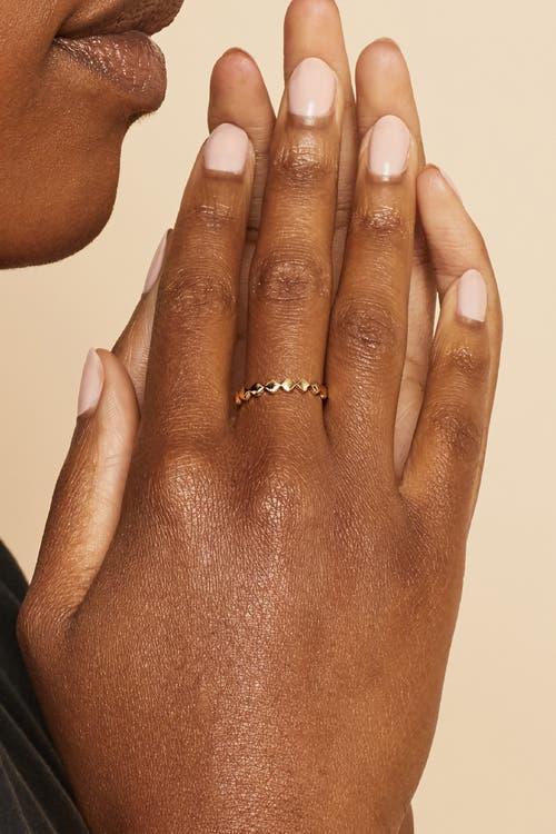 Oradina Women's 14k Yellow Solid Gold Art Deco Ring In Yellow Gold