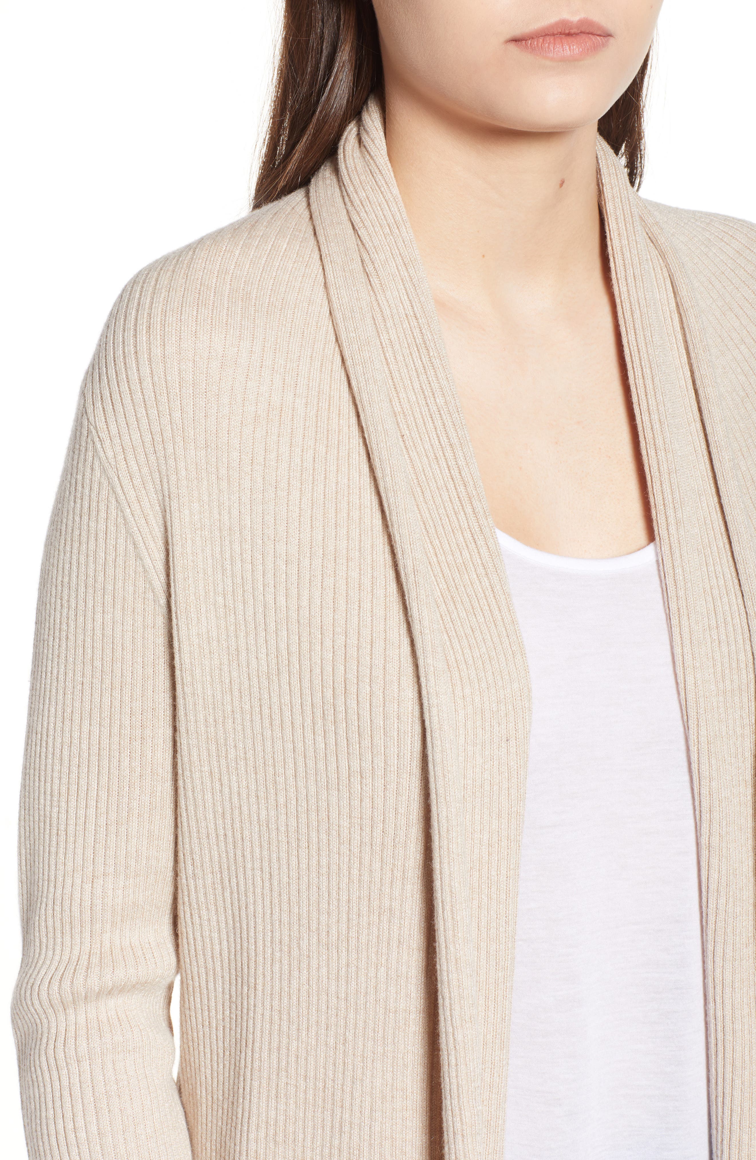 leith ribbed shawl cocoon sweater