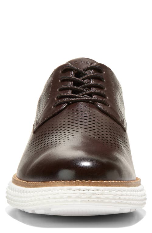 Shop Cole Haan Originalgrand 2.0 Derby In Dark Chocolate