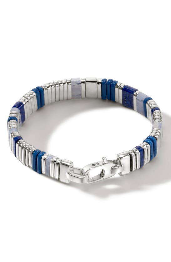 Shop John Hardy Colorblock Beaded Bracelet In Blue