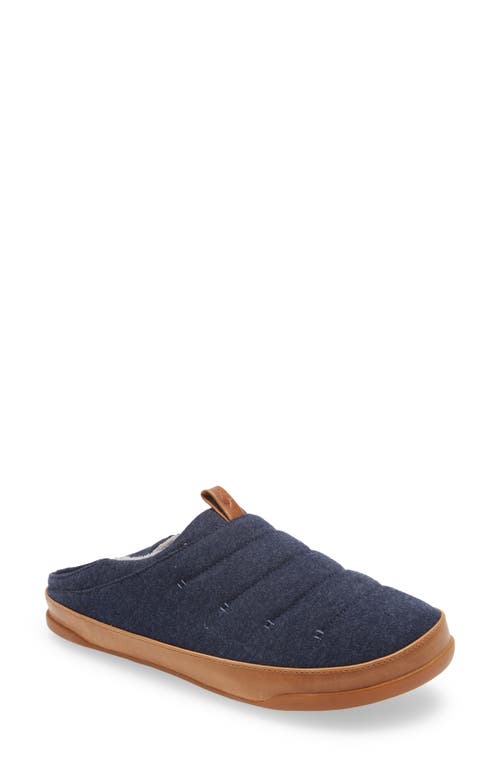 Olukai Mahana Convertible Quilted Slipper In Trench Blue/trench Blue