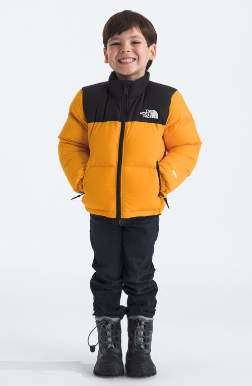 The North Face Kids' 1996 Retro Nuptse® Packable 700 Fill Power Down Jacket In Summit Gold