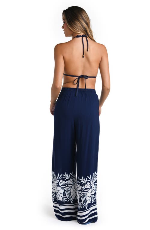 LA BLANCA LA BLANCA BORDER PRINT PALAZZO PANTS