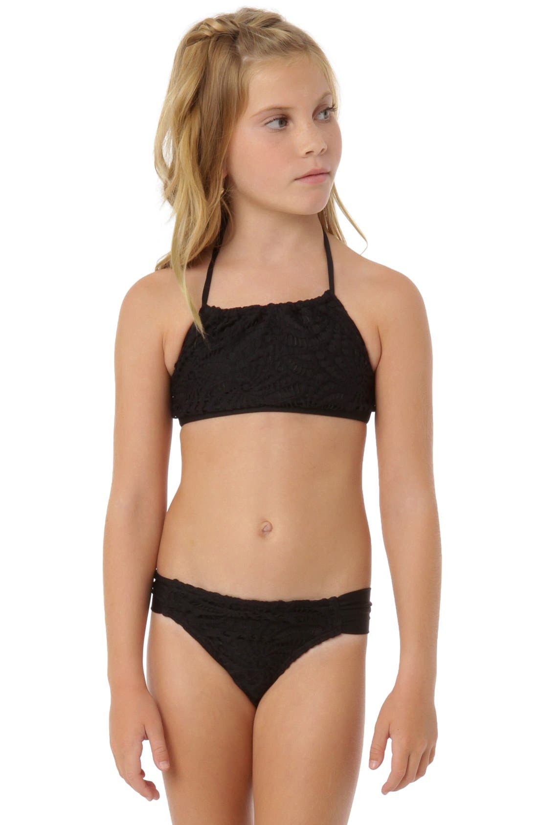 O'Neill 'Playa' TwoPiece Halter Swimsuit (Little Girls & Big Girls