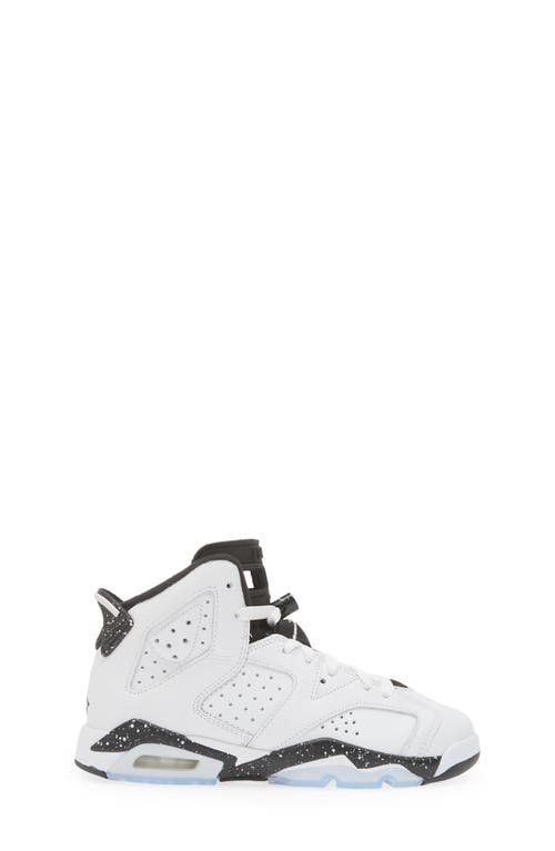 Jordan Air 6 Retro High Top Sneaker In White/black