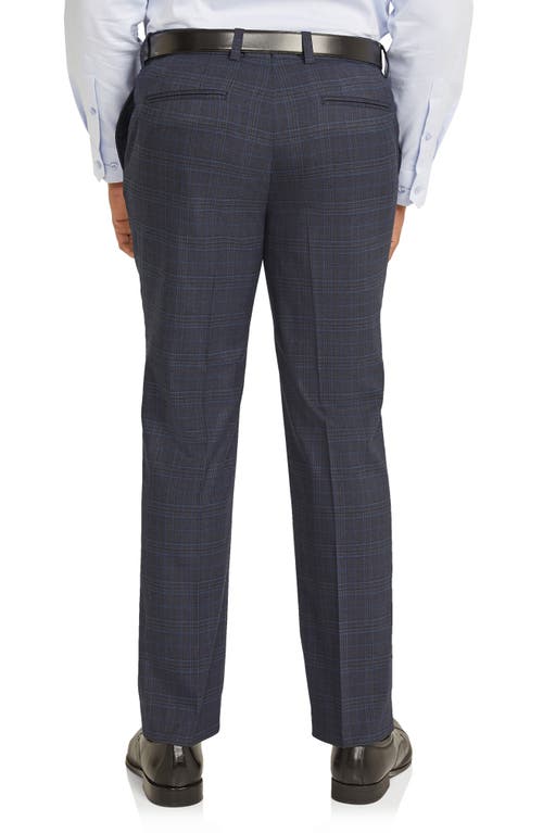 Shop Johnny Bigg Bronson Check Relaxed Fit Dress Pants In Navy