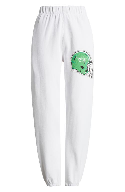 Boys Lie Don't Fumble Mac Slim Sweatpants In White In White