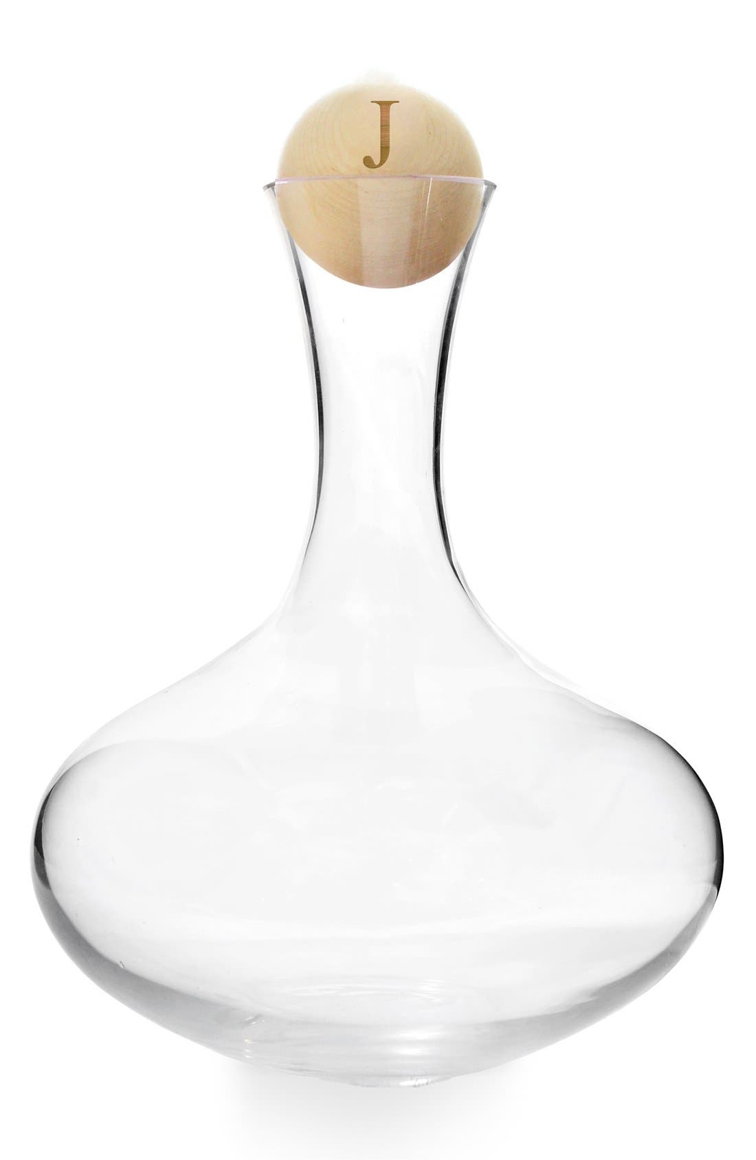 CATHY'S CONCEPTS,
                                        Monogram Wine Decanter,
                                        Main thumbnail 9, color,
                                        110