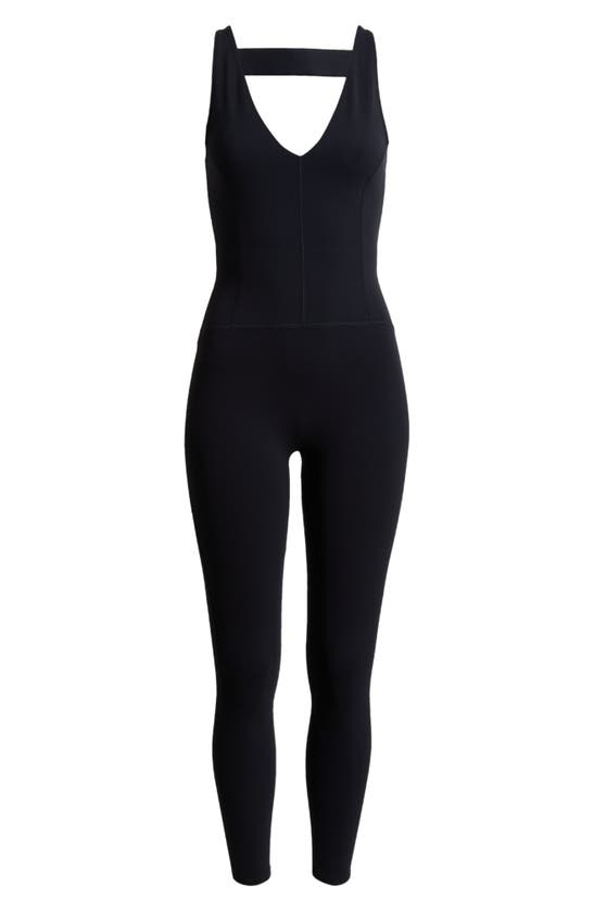 Shop Fp Movement Never Better Strappy Back Jumpsuit In Black