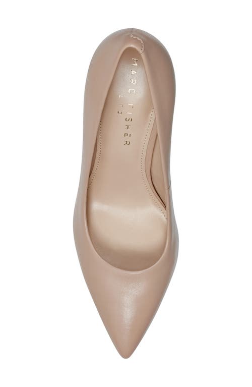 Shop Marc Fisher Ltd Genni Pointed Toe Pump In Light Natural Leather