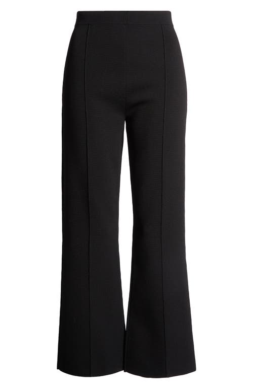 Theory Ankle Cut Flare Pants Black at Nordstrom,