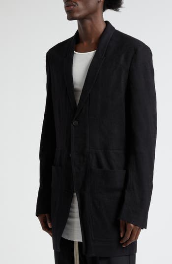 Rick Owens Fogpocket Lido Wool Flannel Jacket | Nordstrom