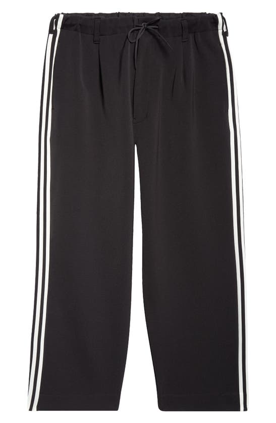 Shop Y-3 3-stripes Track Pants In Black/ Off White