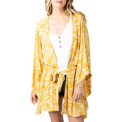Rip Curl Ooh La Leaf Cardigan, Yellow