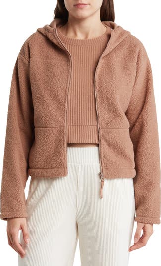 Z by Zella Stargaze Faux Shearling Hoodie Nordstromrack