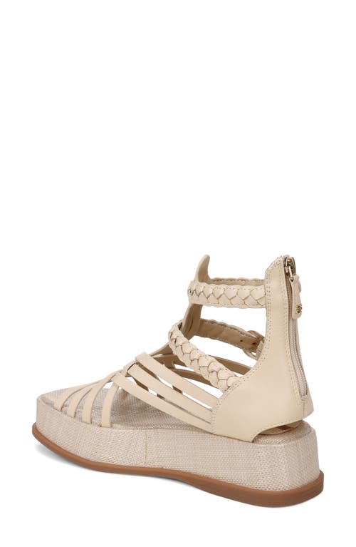 Shop Sam Edelman Nicki Ankle Strap Platform Sandal In Linen