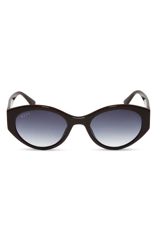 Shop Diff Linnea 55mm Oval Sunglasses In Truffle/grey Gradient