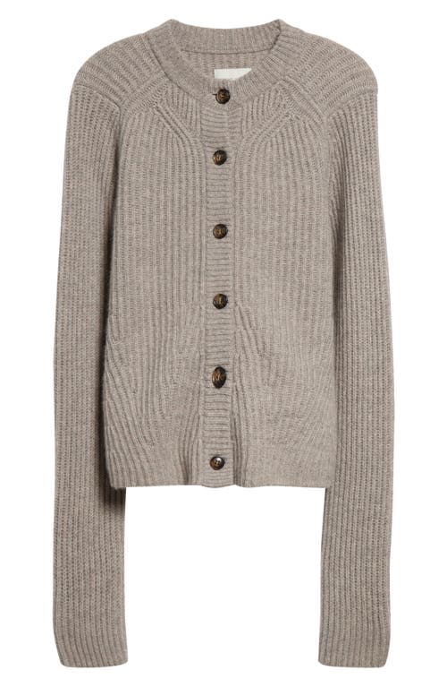 Shop Loulou Studio Rib Cashmere Cardigan In Bloom Melange