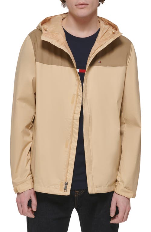 TOMMY HILFIGER TOMMY HILFIGER HOODED RAIN SLICKER JACKET 