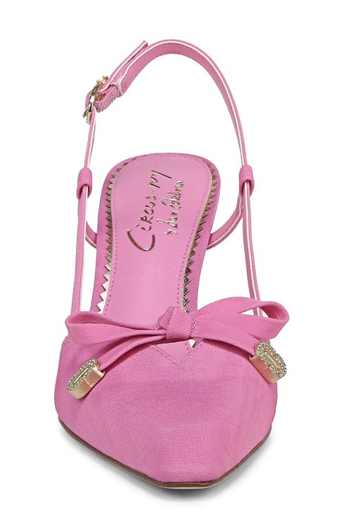 Circus Ny By Sam Edelman Monica Pointed Toe Slingback Pump In Pink Confetti