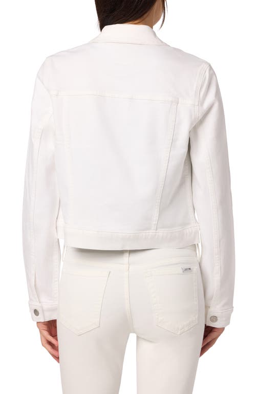 Shop Joe's Crop Denim Jacket In White