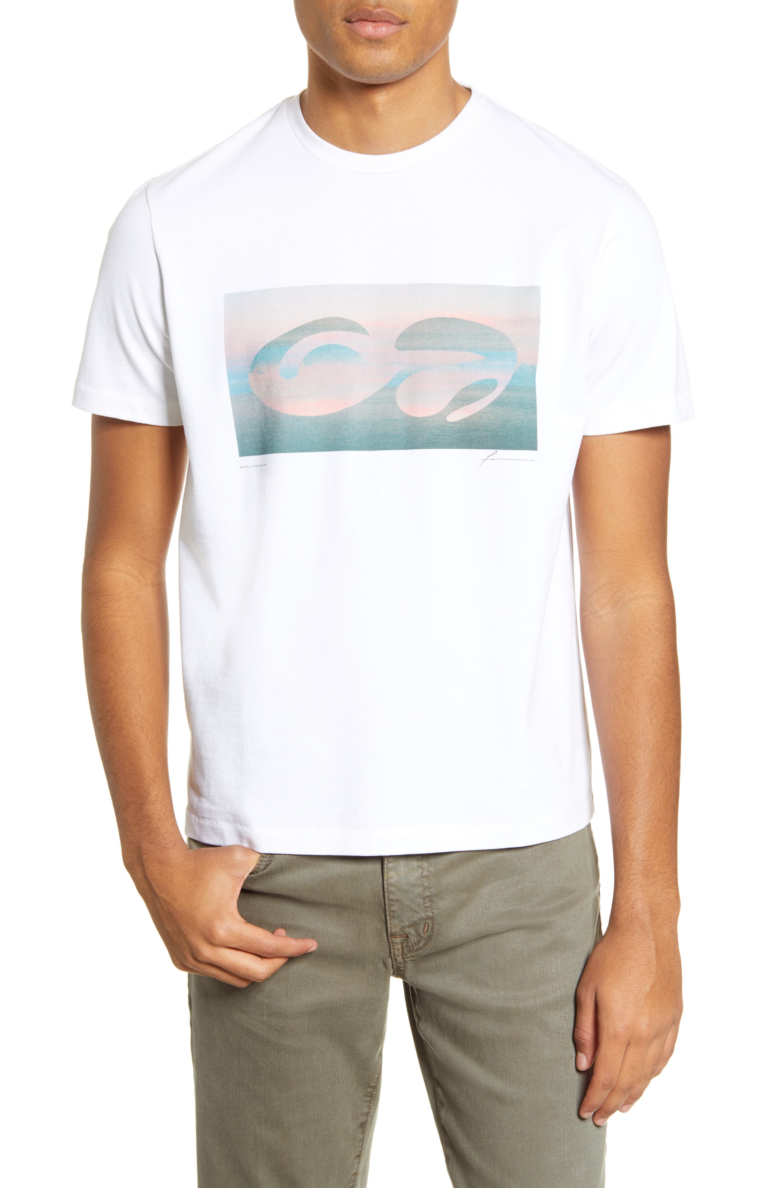 FRAME Abstract Sunset TShirt Nordstrom Rack