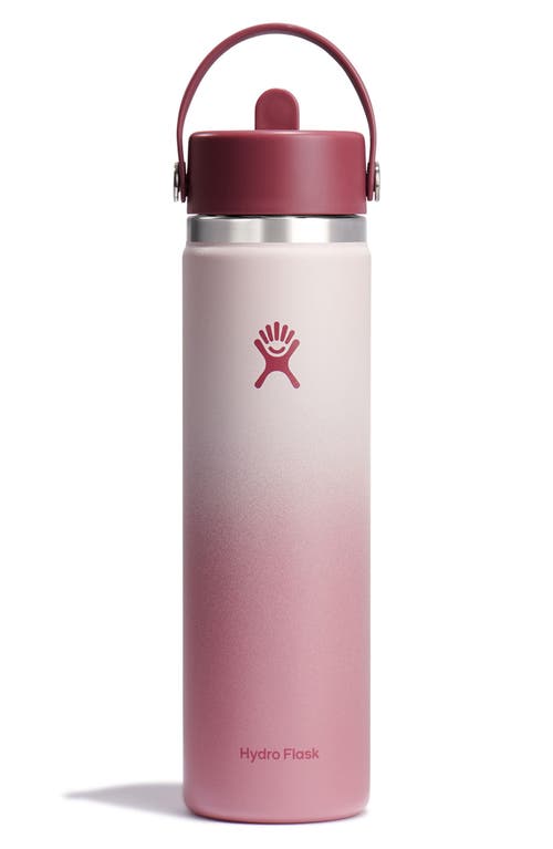 Shop Hydro Flask 24-ounce Wide Mouth Flex Straw Ombré Water Bottle In Bayberry