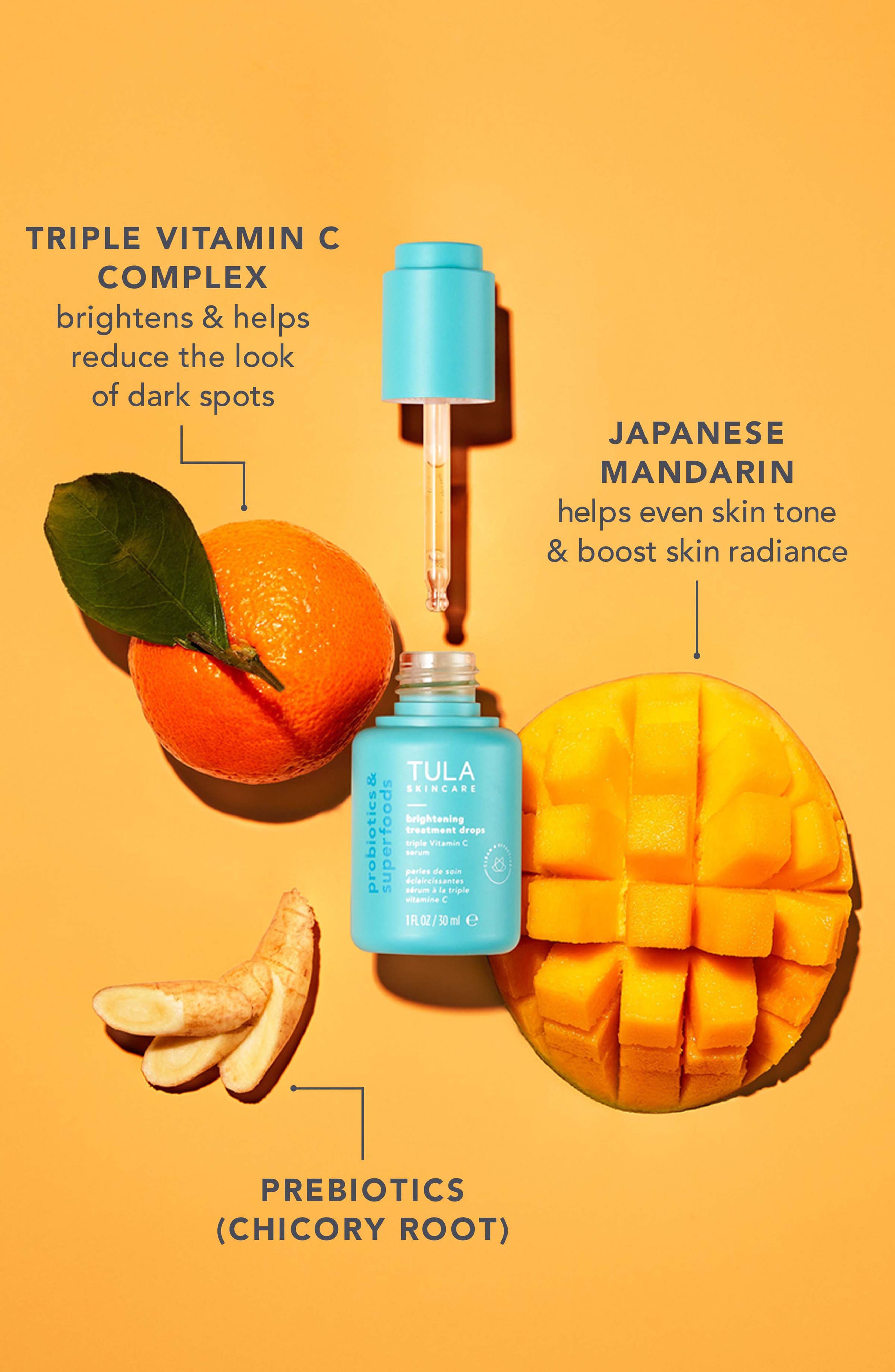 TULA Skincare Brightening Treatment Drops Triple Vitamin C Serum