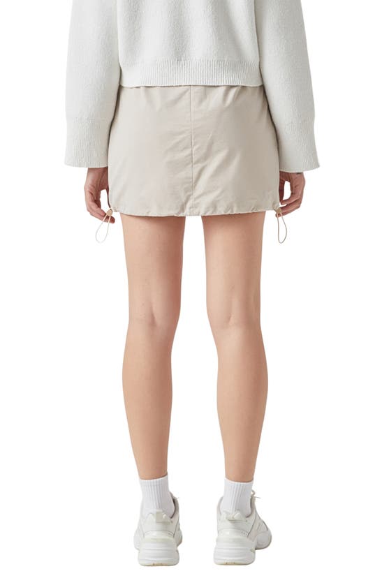 Shop Grey Lab Cargo Miniskirt In Beige