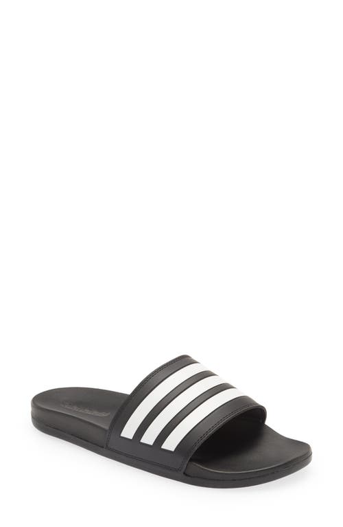 Shop Adidas Originals Adidas Gender Inclusive Adilette Comfort Sport Slide Sandal In Black/white