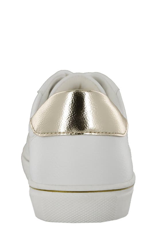 Shop Mia Kids' Little Alta Sneaker In White Soft Gold