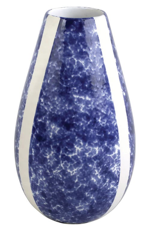 VIETRI Santorini Sponged Vase in Blue at Nordstrom