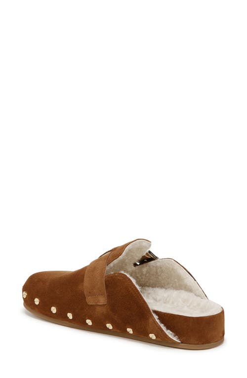 Shop Veronica Beard Fern 2 Genuine Shearling Clog In Caramel