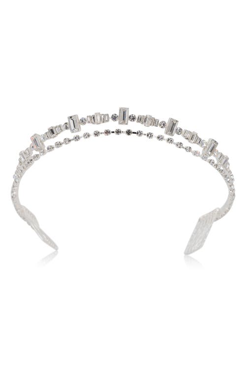 Brides & Hairpins Amora Crystal Crown Comb in Silver