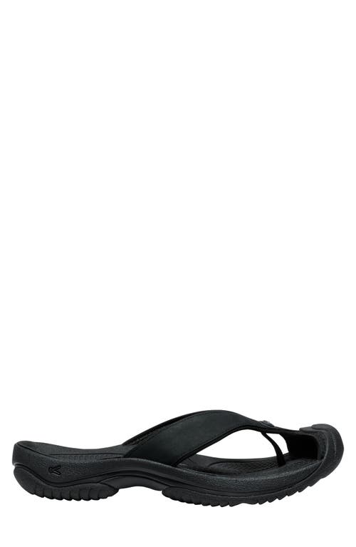 Shop Keen Waimea Flip Flop In Black/black