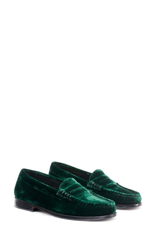 G. H.BASS Whitney Velvet Penny Loafer at Nordstrom,