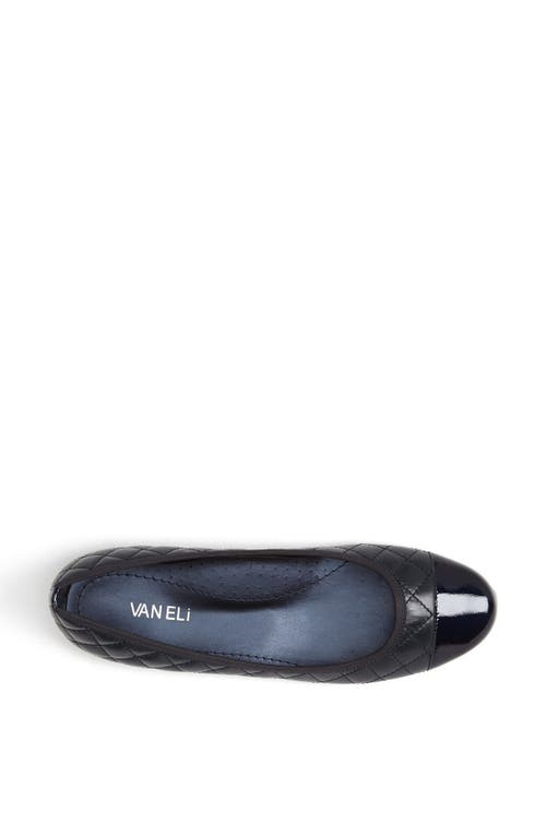 Vaneli 'serene' Flat In Navy Nappa/patent