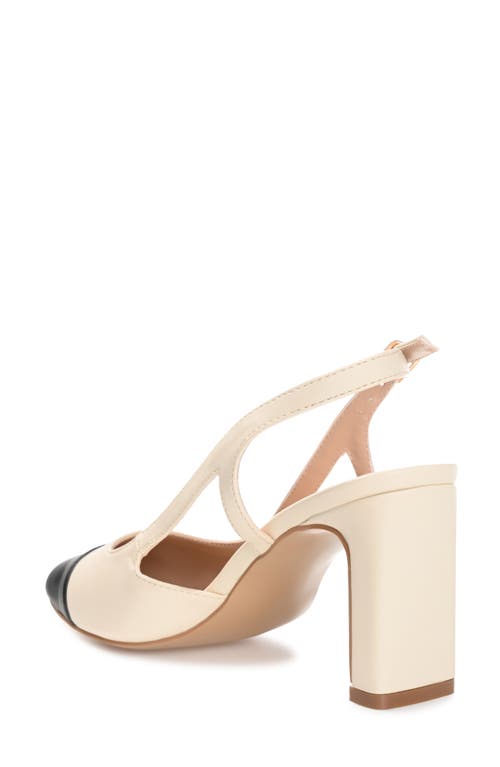 Shop Journee Collection Reignn Slingback Pump In Beige