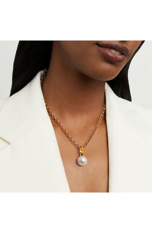 Shop Dean Davidson Manhattan Pendant Necklace In Pearl/gold