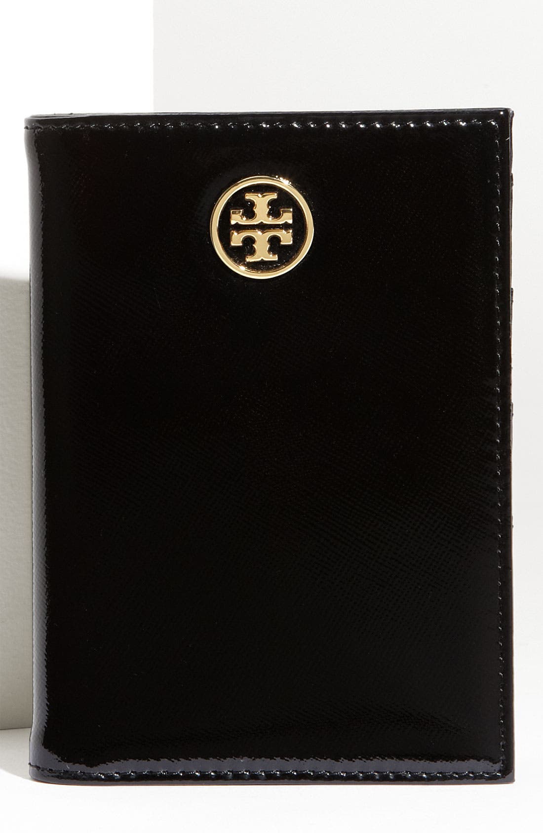 Tory Burch 'Robinson' Patent Saffiano Passport Holder Nordstrom