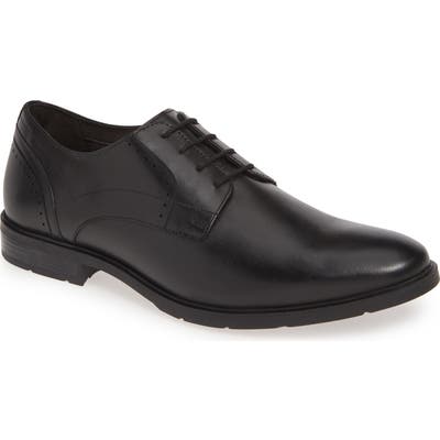 Hush Puppies Advice Plain Toe Derby, Black