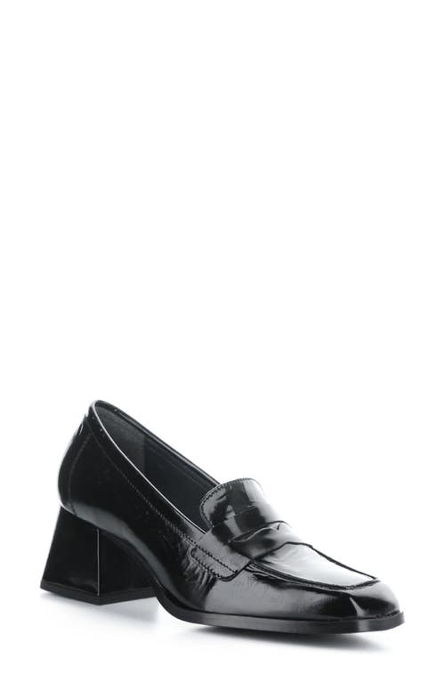 Bos. & Co. Ama Penny Loafer Pump In Black Duomo