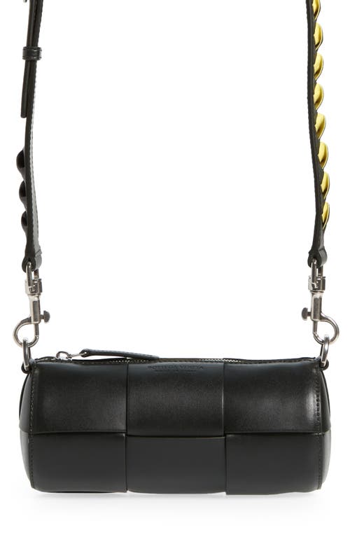 Bottega Veneta Small Arco Canette Leather Crossbody Bag in Dark Grey Multi at Nordstrom